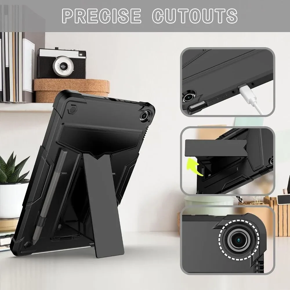 Rugged Case for Amazon Fire Max 11 (2023) Hybrid Kickstand with Screen Protector